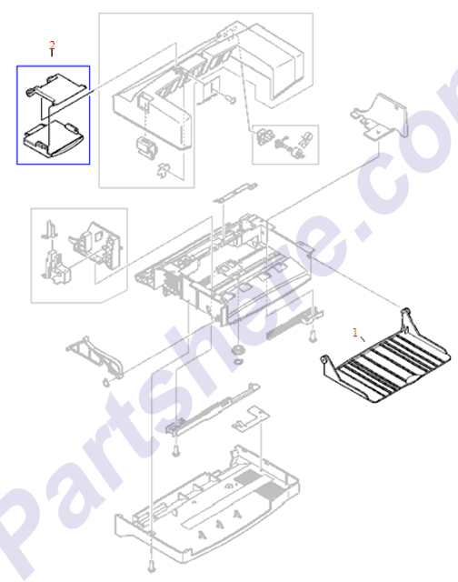 HP parts picture diagram for RB2-4734-020CN, RG5-2734-000CN